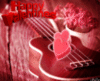 Happy Valentine's Day -- Guitar and Hearts