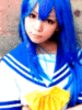 Anime Girl Blue Hairs