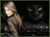 Night Woman Black Cat