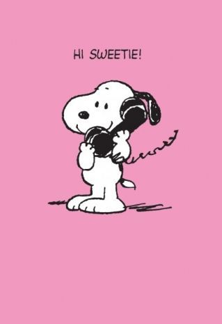 Hi Sweetie! -- Snoopy