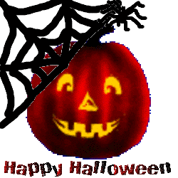 Happy Halloween -- Pumpkin and Spider
