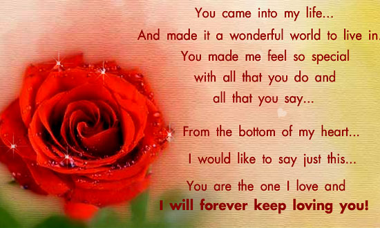 I will forever keep loving you!