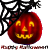Happy Halloween -- Pumpkin and Spider