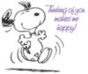 Thinking of You Makes Me Happy! -- Snoopy