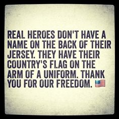 Thank you for our freedom.