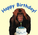 Happy Birthday! -- Funny Monkey