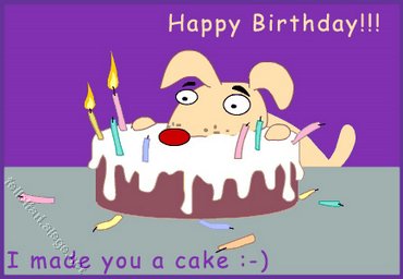 Happy Birthday i made you a cake