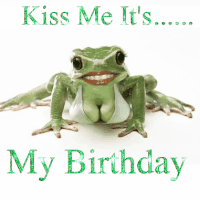 Kiss Me It's... My Birthday! -- Funny Frog