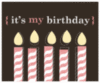 It's My Birthday -- Candles