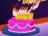 Happy Birthday -- Cake with Candles
