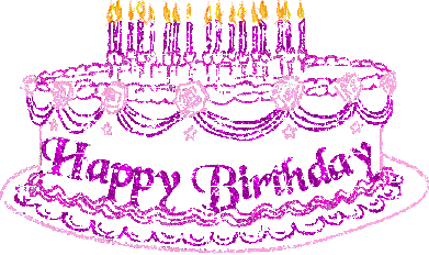 Happy Birthday -- Glitter Cake