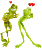 Couple of Frogs in Love