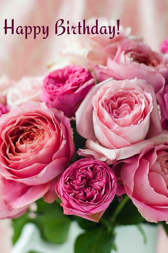 Happy Birthday! -- Pink Flowers 