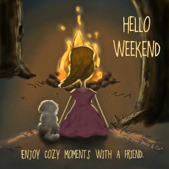 Hello Weekend! Enjoy cozy moments with a friend. 