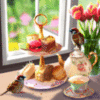 Tea Pastries and Birds