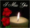 I Miss You -- Red Roses and Candle