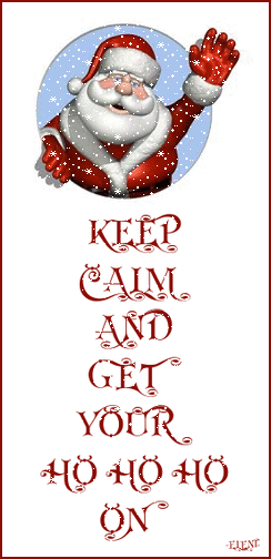 Keep Calm and Get Your HO HO HO On -- Merry Christmas Santa