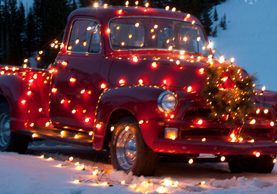 Merry Christmas -- Red Car