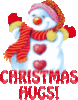 Christmas  Hugs! -- Snowman