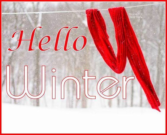 Hello Winter -- Red Scarf