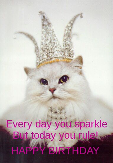 Every day you sparkle, but today you rule! Happy Birthday! 