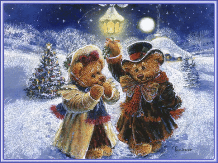 Merry Christmas -- Couple of Bears