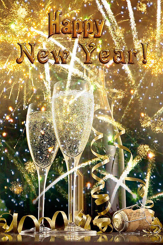 Happy New Year! -- Champagne 
