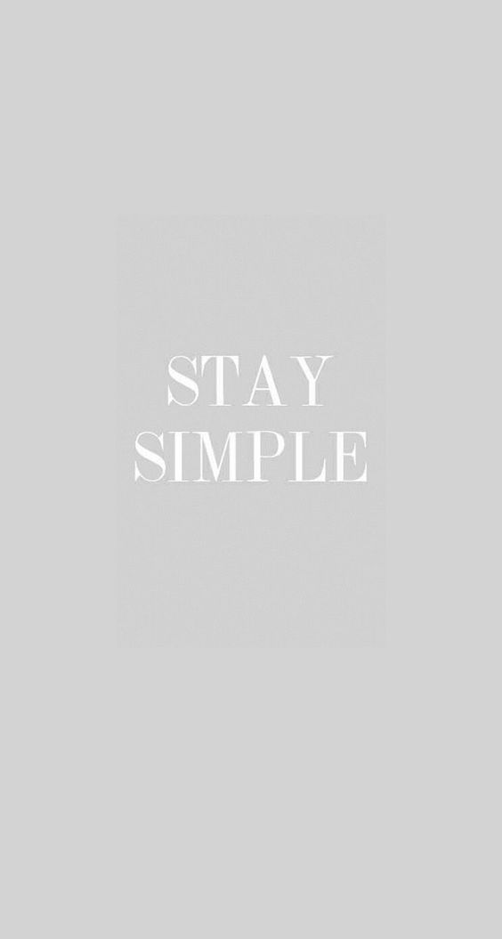 Stay Simple