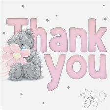 Thank You -- Teddy Bear with Flower