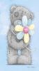 Happy Birthday -- Teddy Bear with Flower
