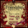 Thanks for your friendship