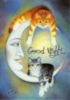 Good Night -- Cats and Moon