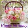Wishing you a day as lovely as you are Happy Birthday! -- Flowers
