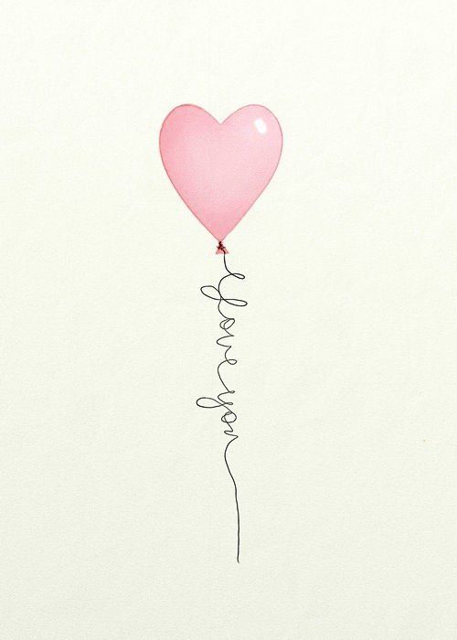 I Love You -- Heart Balloon