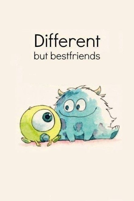 Different but bestfriends