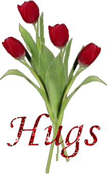 Hugs -- Red Flowers