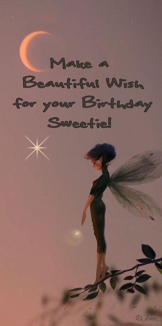 Make a Beautiful Wish for your Birthday Sweetie!