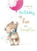 Wishing you a Birthday full of fun and laughter -- Teddy Bear with Balloon