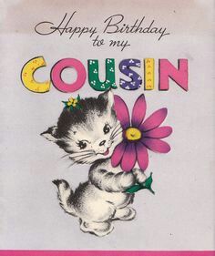 Happy Birthday to my Cousin