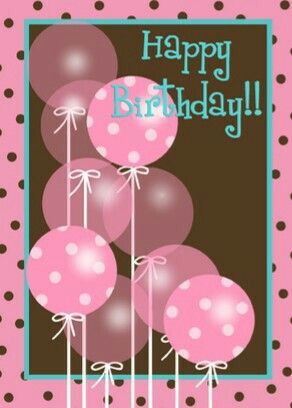 Happy Birthday! -- Pink Balloons 
