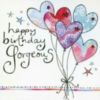 Happy Birthday Gorgeous -- Hearts Balloons