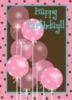 Happy Birthday! -- Pink Balloons 