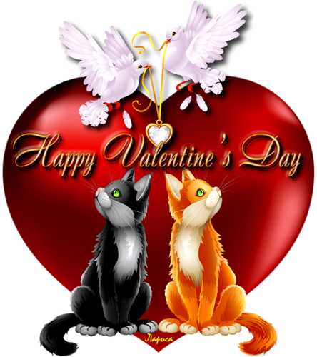 Happy Valentine's Day -- Cats