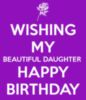 Wishing My Beautiful Daughter Happy Birthday 