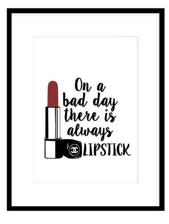 On a bad day there is always lipstick