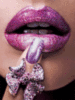 Glamour Pink Lips and Diamonds