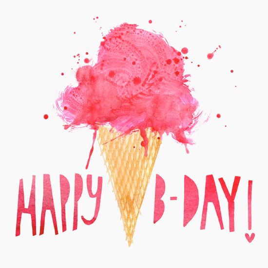 Happy B-day! -- Pink Icecream