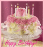Happy Birthday! -- Flowers Cake 