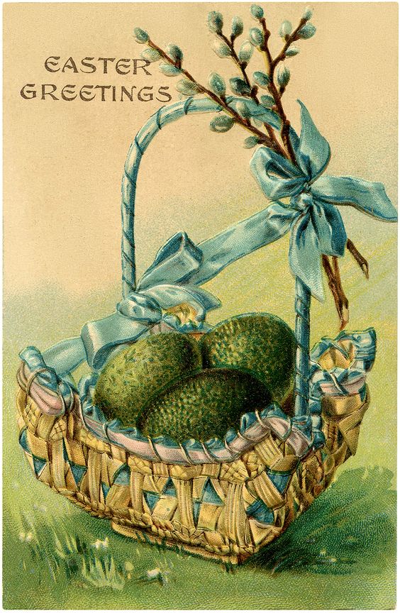 Easter Greeting -- Vintage Post Card