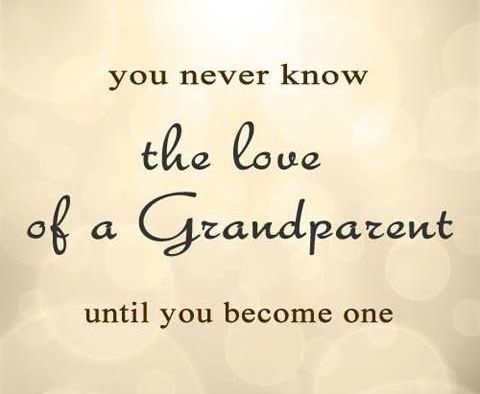 You never know the love of a Grandparent until you become one